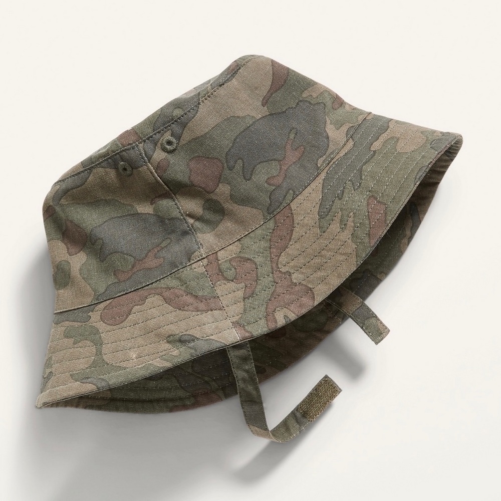 Old Navy Canvas Camo Baby Bucket Sun Hat - 12-18m Olive Camouflage